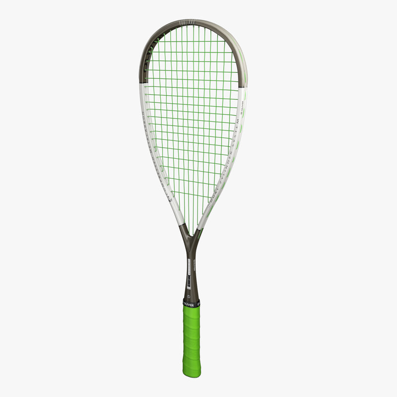 oliver squash racket 3d obj