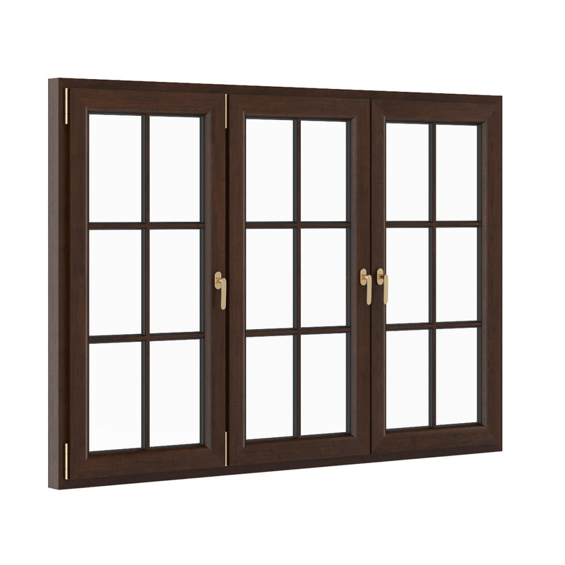 3d model openable wooden window  2270mm