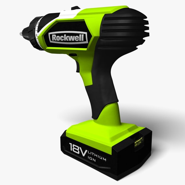 modelo 3d Taladro inalámbrico Rockwell - TurboSquid 819777