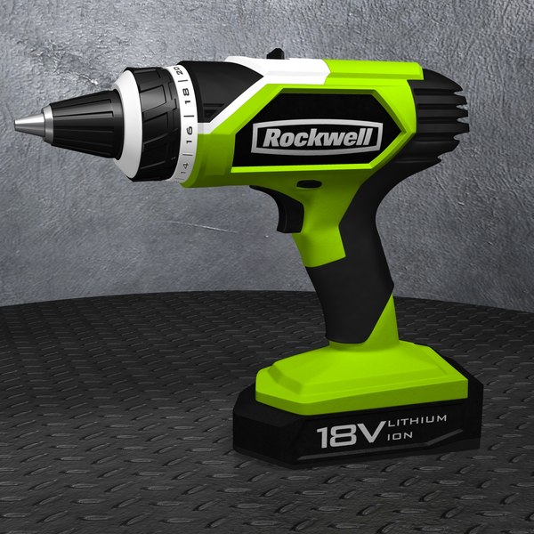 modelo 3d Taladro inalámbrico Rockwell - TurboSquid 819777