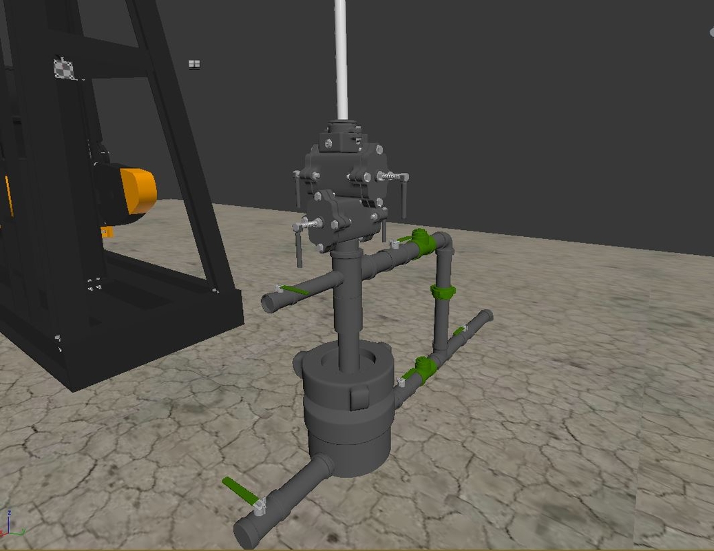 ポンプジャック3Dモデル TurboSquid 829552