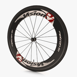 3d model vision bicycle wheel