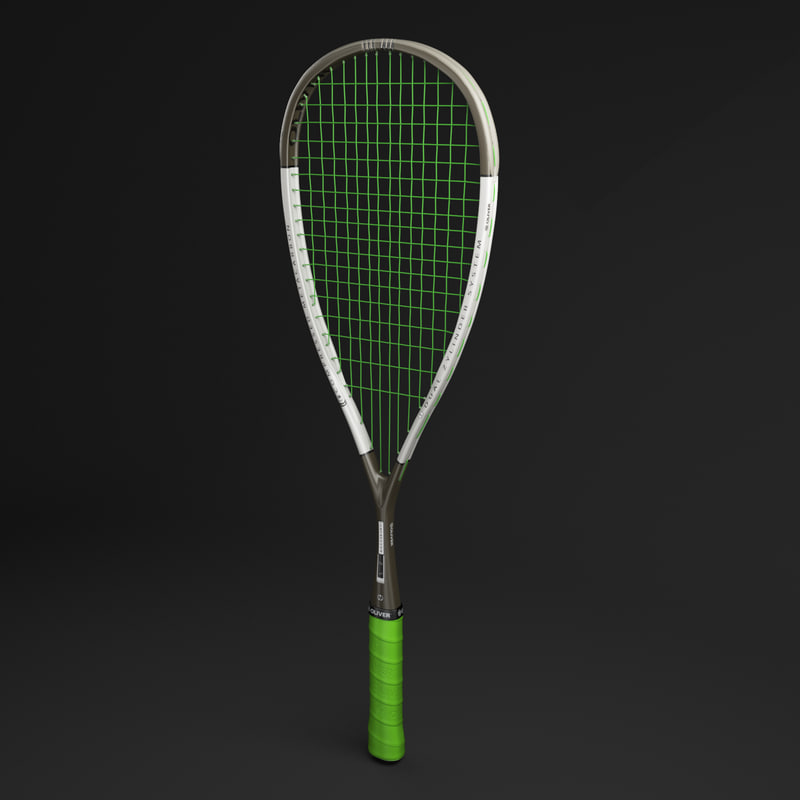 Snel Tether een beetje oliver squash racket 3d obj