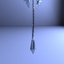 3d model of magical ice axe