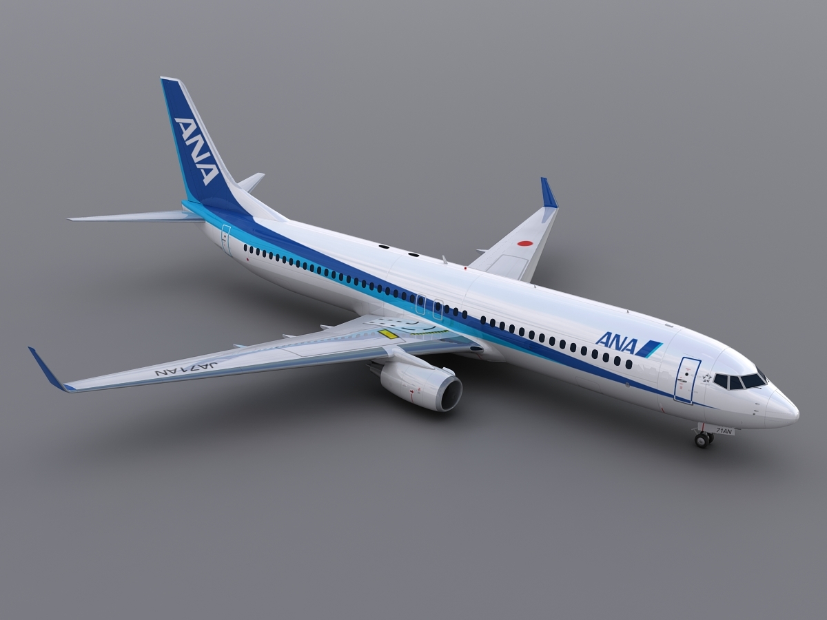 Modelo 3d 737 800 Ana Turbosquid 819589