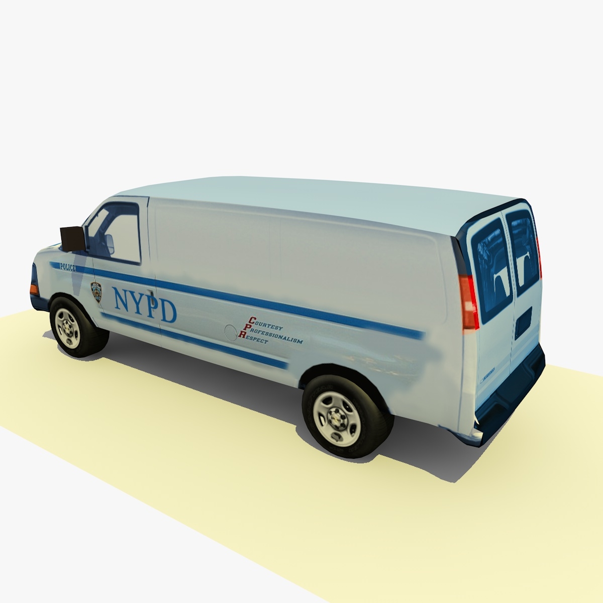 police van 3d model