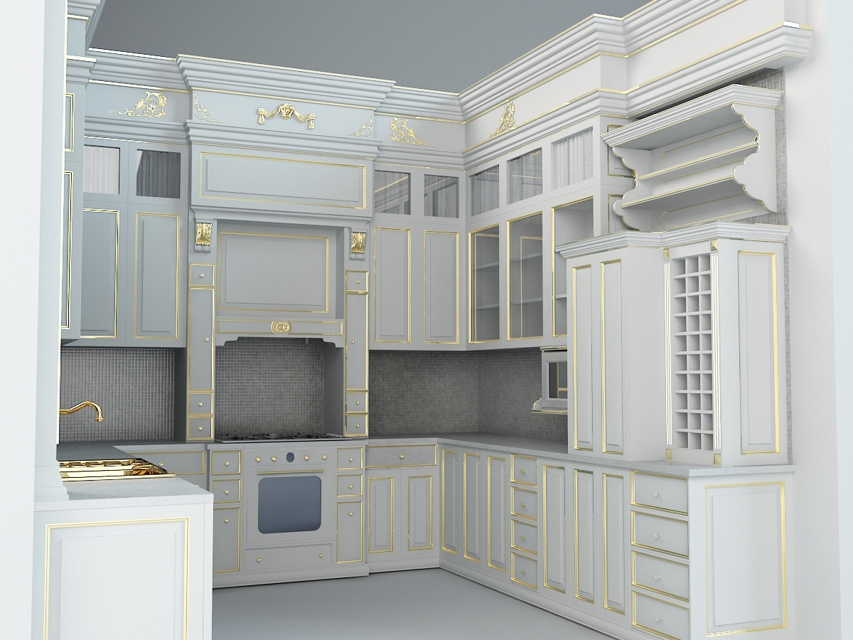 classic kitchen 3d model