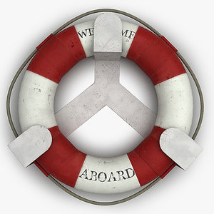 3d life buoy model