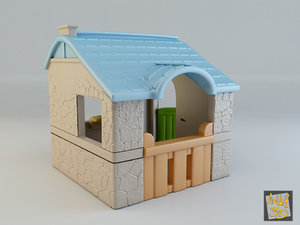3d toy house - country