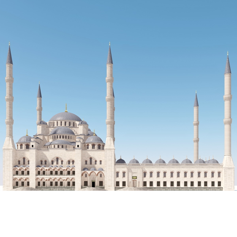 sultan ahmed blue mosque 3d 3ds