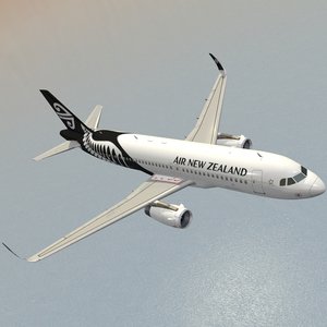 3d model sharkleted a320neo air new