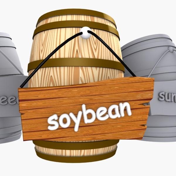 wooden cartoon barrel 3d max