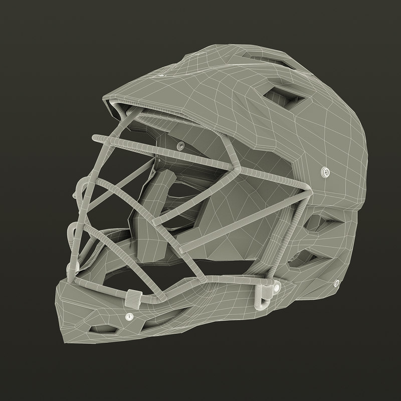 lacrosse helmet 3d model