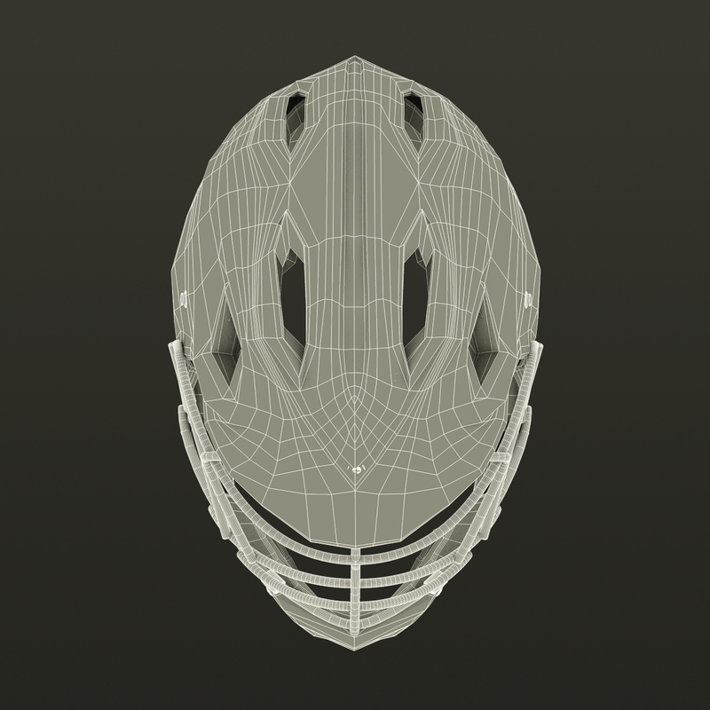 lacrosse helmet 3d model