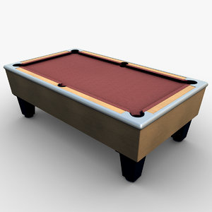 3d model of pool table