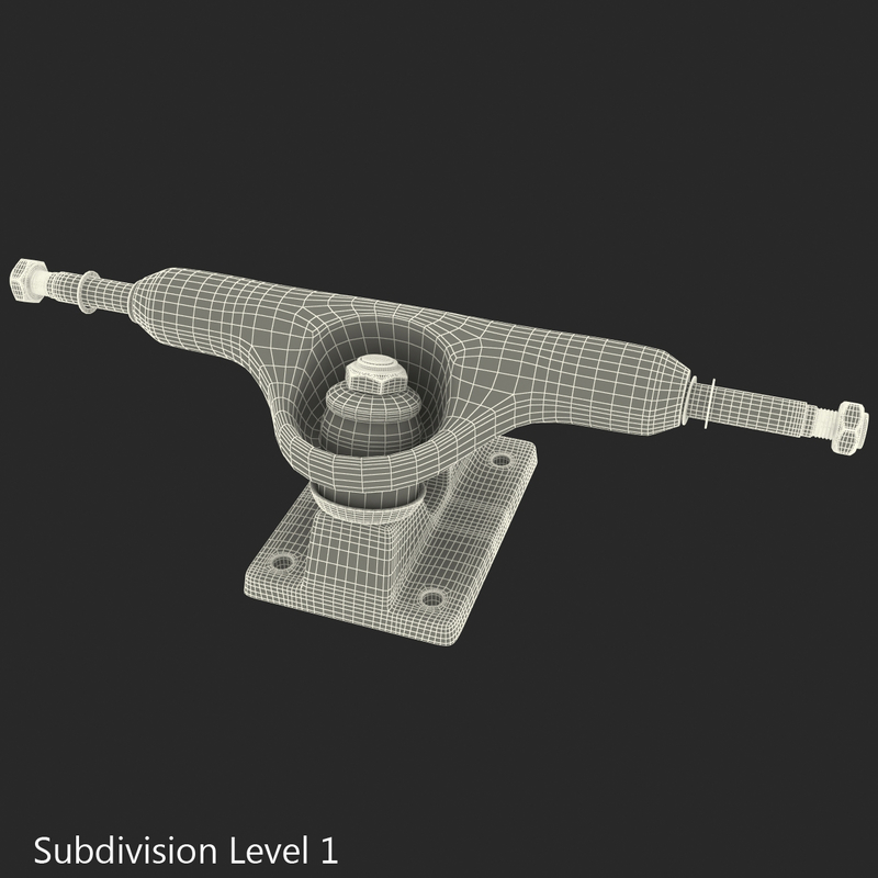skateboard truck 3d model