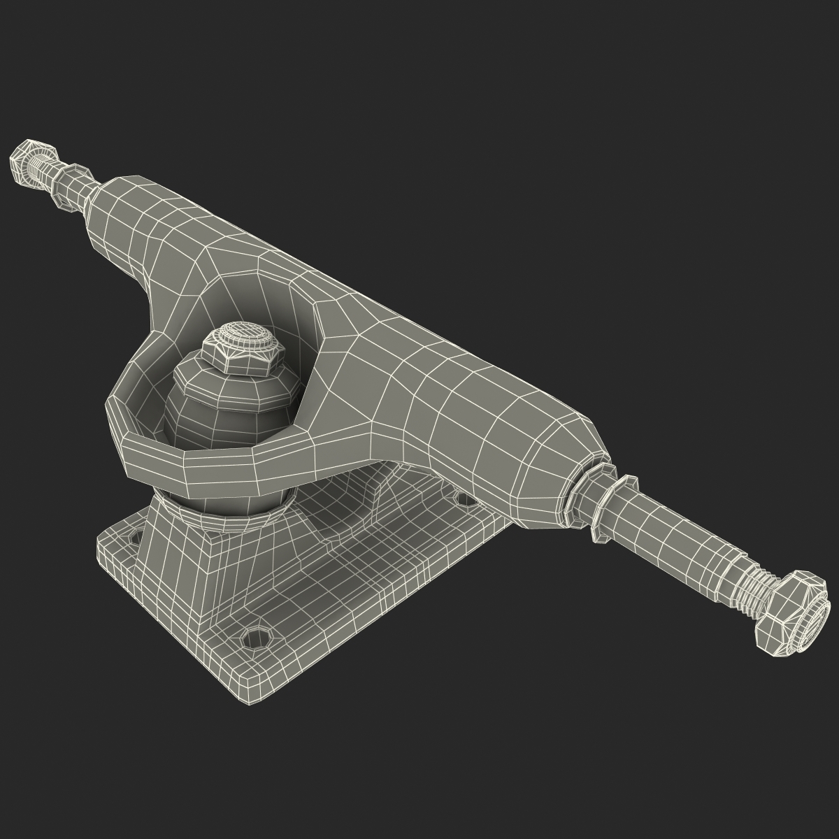 skateboard truck 3d model