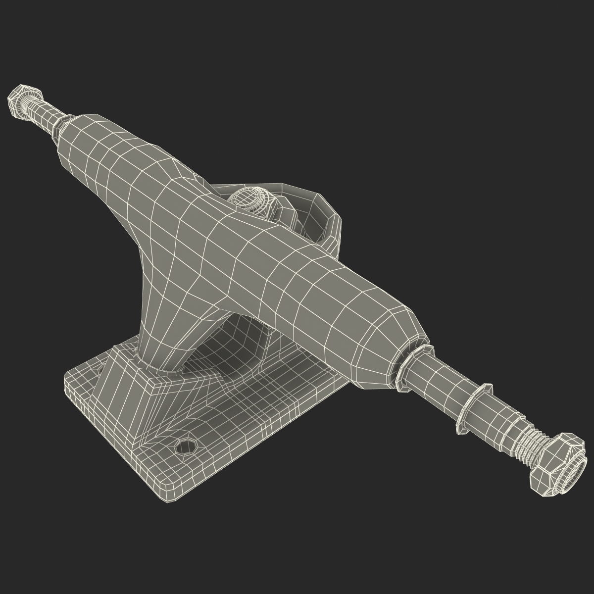 skateboard truck 3d model