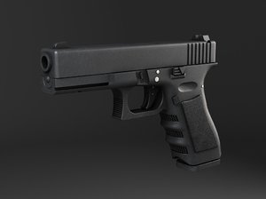 3d model pistol glock 17
