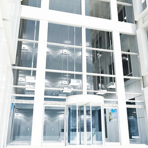 office interior space reception 3d model
