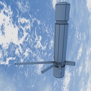 orbital space station 3d model