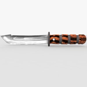 3d model lethal knife