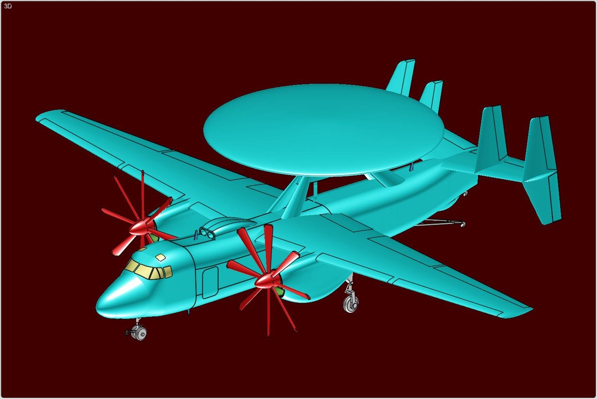 E 2d Advanced Hawkeye Aircraft 3d 3ds