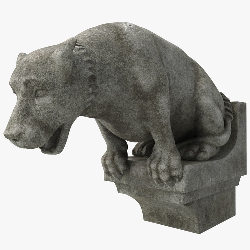 3d model gargoyle dog statue 3d model gargoyle dog statue