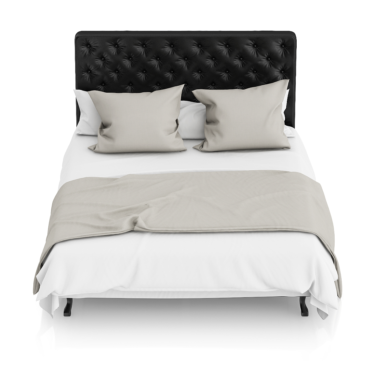 3d black leather bed sheet