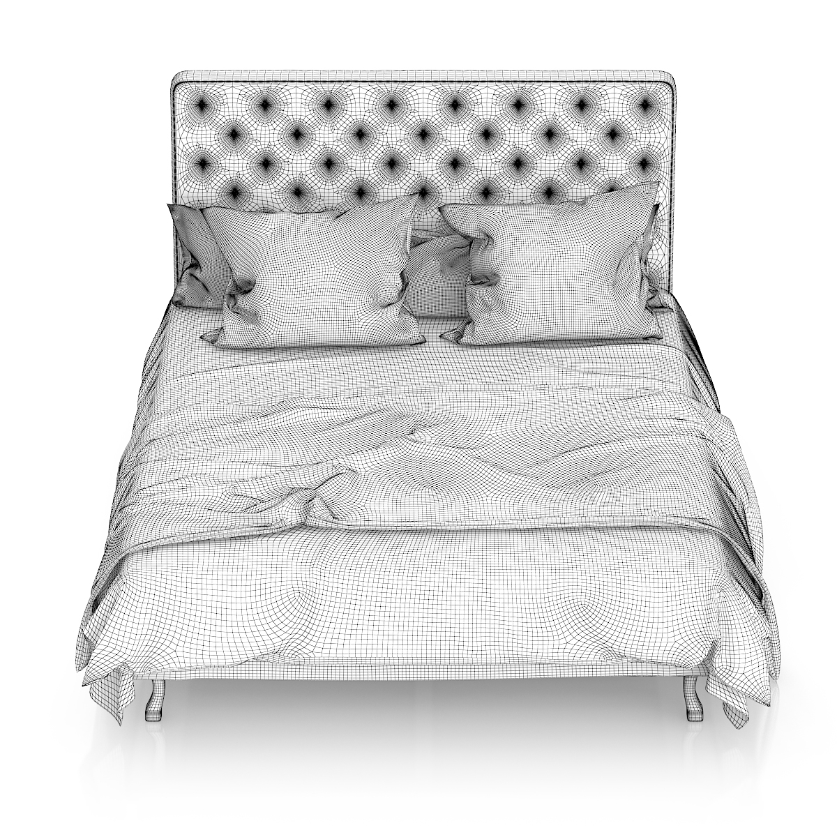 3d black leather bed sheet