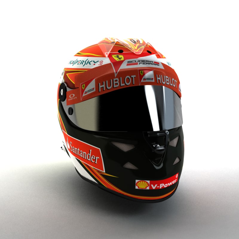 3d model f1 schuberth helmet kimi