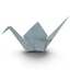 3d origami crane model