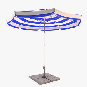 3d model sun umbrella