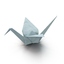 3d origami crane model