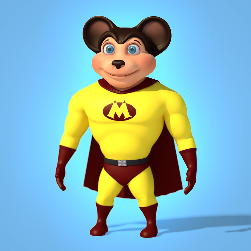 c4d-cartoon-mouse-character