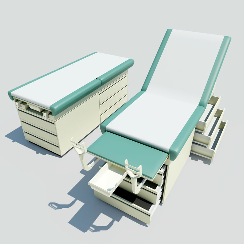exam table 3d max