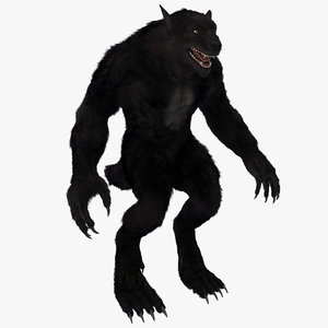 3d werewolf fur rigged