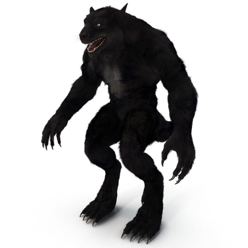 3d werewolf fur rigged