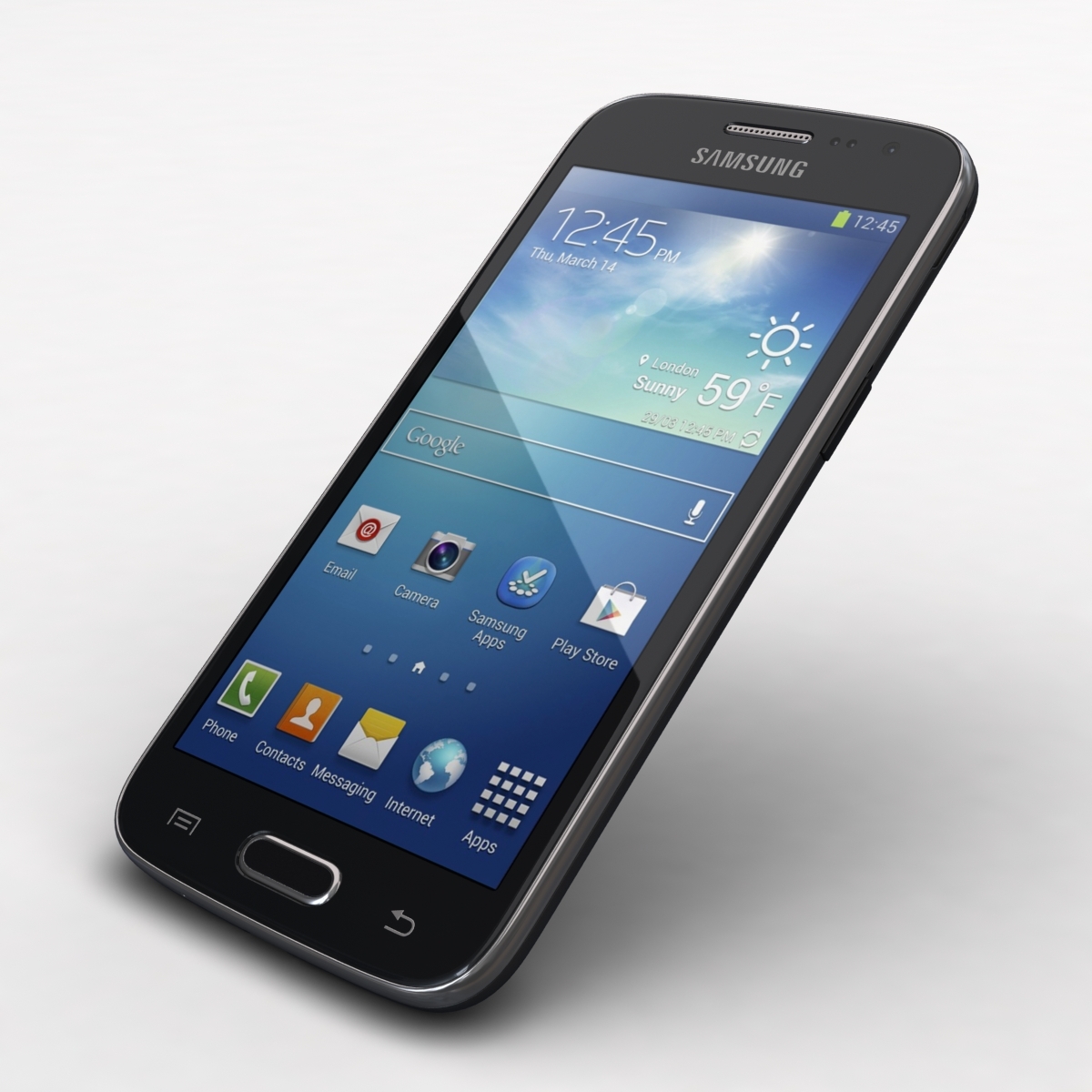 三星galaxy core lte black&white3d模型