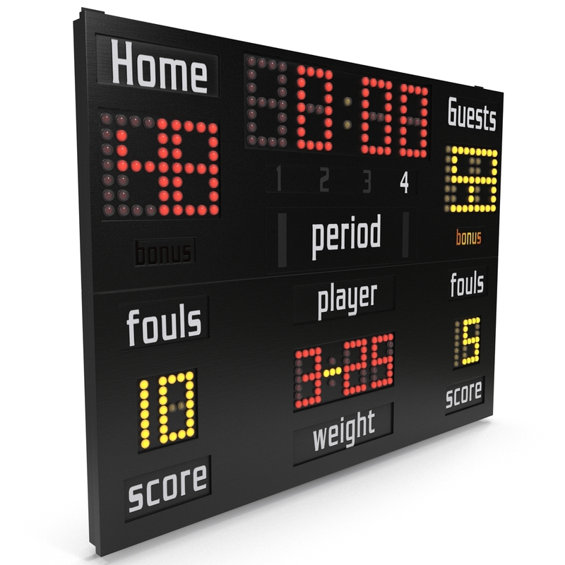 basketball scoreboard obj