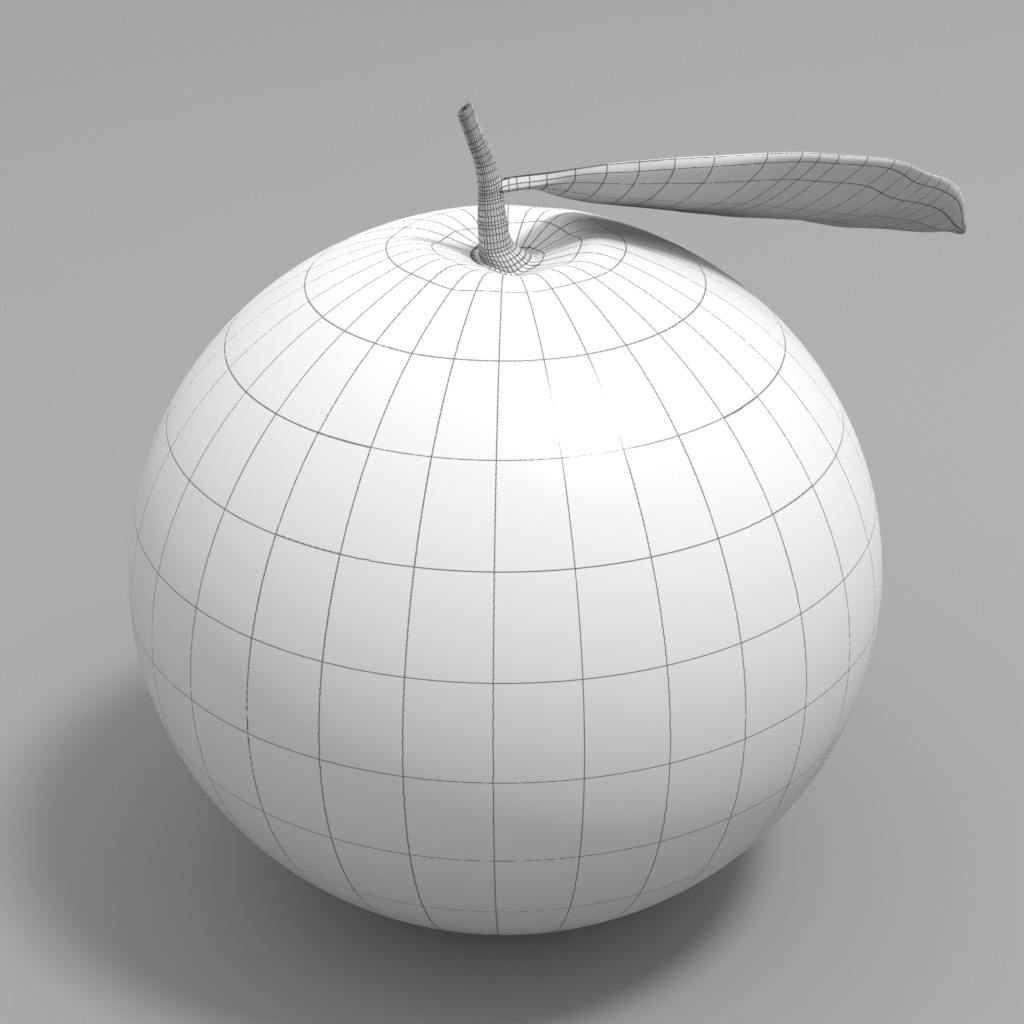 fruit orange 3d model