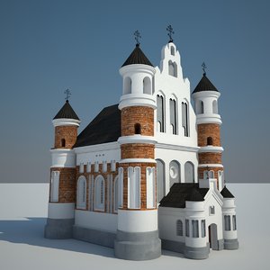 orthodox chapel 3d model