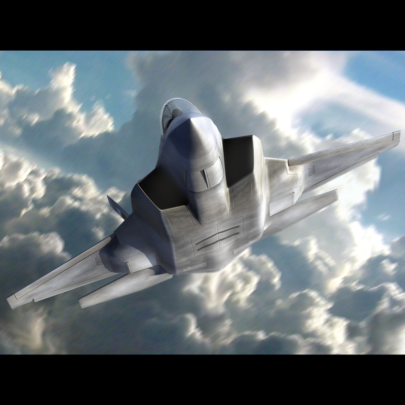 3d model f-35 ii jet fighter