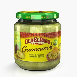 3d model sauce guacamole