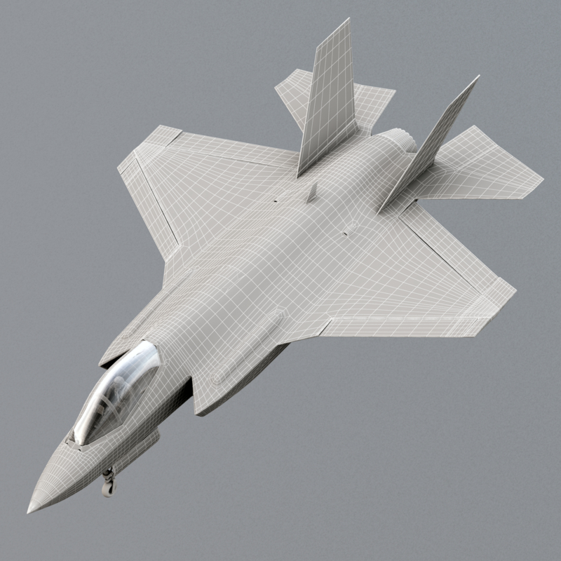 3d model f-35 ii jet fighter