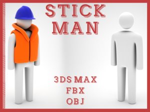 3d studio stickman