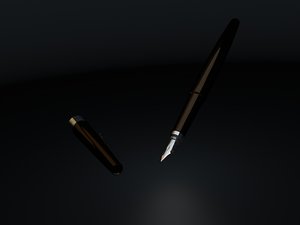 rez fountain pen 3d model