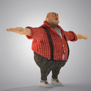 egypt cartoon fat man s