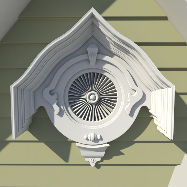 Decorative Style Gable Vent 3d Max