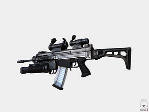 3d model assault rifle cz 805